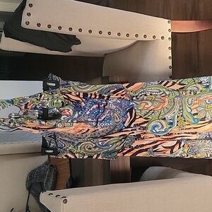 Colorful summer dress halter top